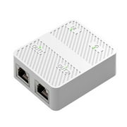Ethernet Splitter 1 to 2 High Speeds 100/1000Mbps Gigabit RJ45 Splitter with Power Cable LAN Splitter networking Splitter
