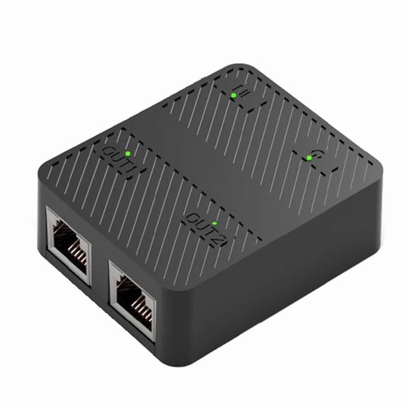 Ethernet Splitter 1 to 2 High Speeds Internet Splitter Gigabit Cable Splitter 100/1000Mbps Rj45 Splitter for networking