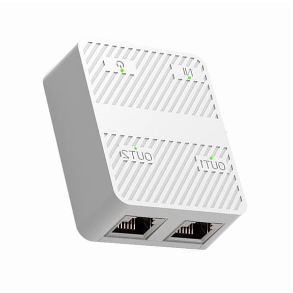 Ethernet Splitter 100/1000Mbps Ethernet Splitter 1 to 2 Simultaneously Networking Power Cable RJ45 Internet Ethernet