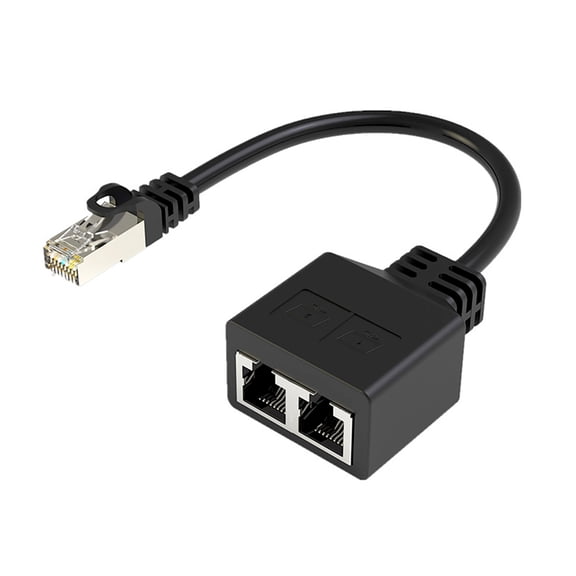 Ethernet Splitter Adapter 1 to 2 RJ45 Connectors for Enhanceds Networking Performances