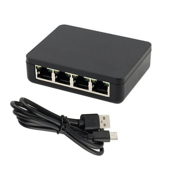 Ethernet Splitter Adapter for PC Laptop Network RJ45 Cable LAN Network Internet 1 to 4 Ways 1000Mbps Gigabite Splitter