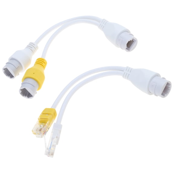 Ethernet Splitter Combiner Adapter RJ45 Connectors for Security Camera Installation Ethernet Cable Management