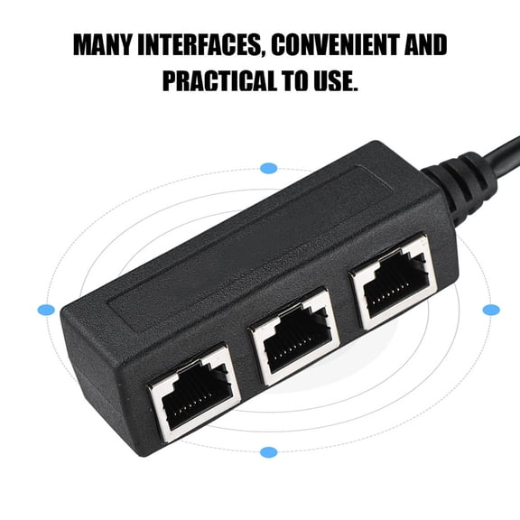 Ethernet Splitter, Network Adapter Ethernet Adapter, Ethernet Transfer Connecter For Router TV BOX