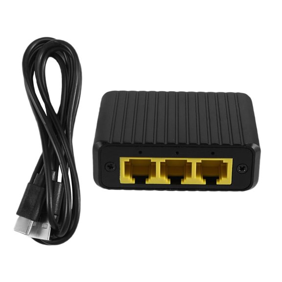 Ethernet Switch 1000Mbps Network Expansion 4 Ports 1in 3 Out Gigabit Switch for Router Lan Hub Full/Half Duplex