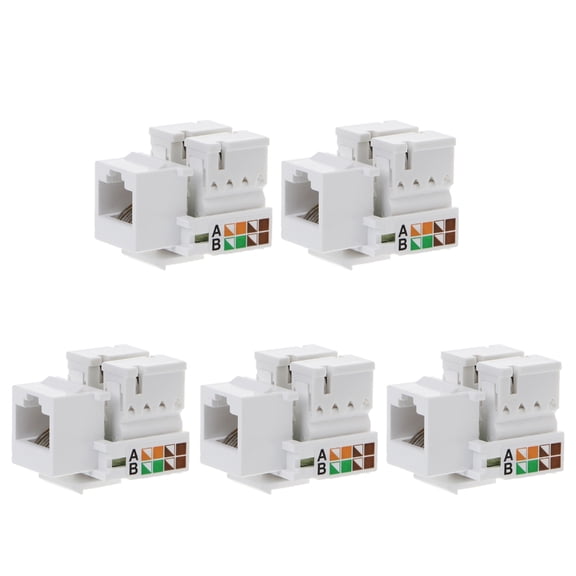 Ethernet Wall Plate, Keystone Wall Plate with RJ45 Keystone Coupler insert, Female to Female CAT5E Keystone