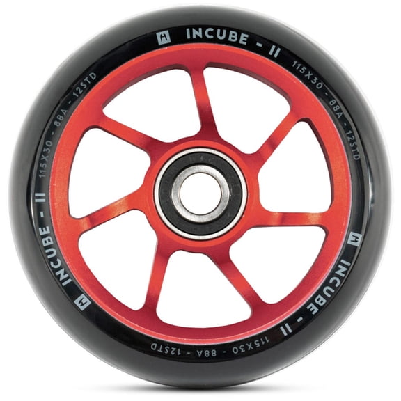 Ethic Incube V2 Wheel - 12 STD Red, 125mm