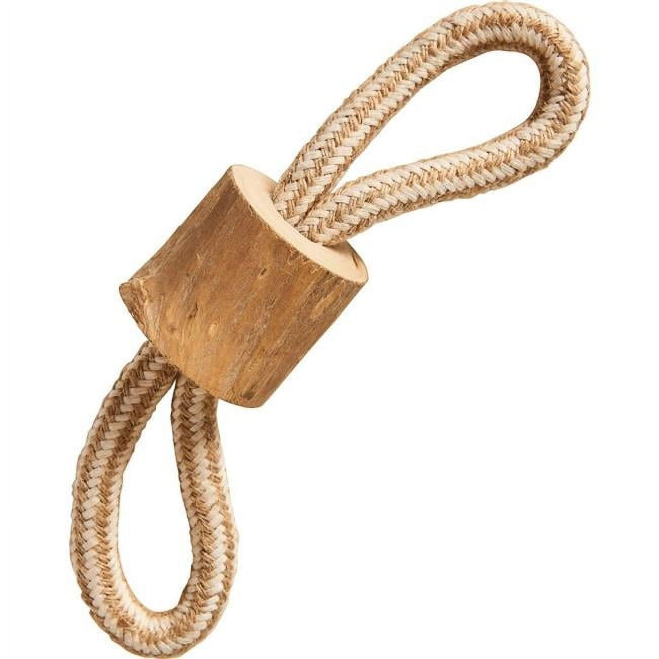 Ethical Dog 54774 Love The Earth Coffee Wood Chew Rope Tug