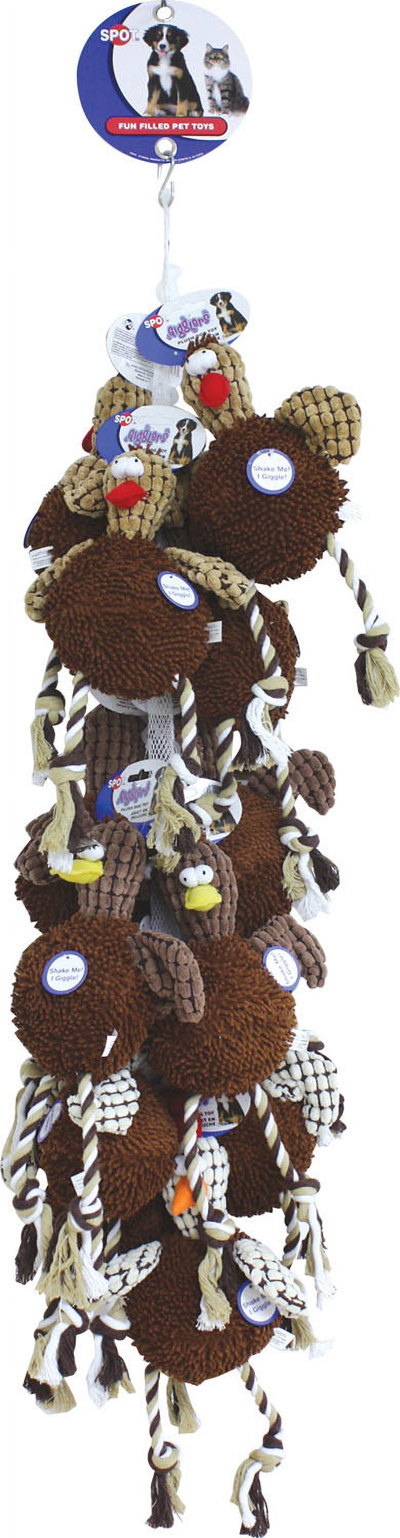 Ethical DogGigglers Chicken Rope Dog Toy Display Assorted 12 Inch/12