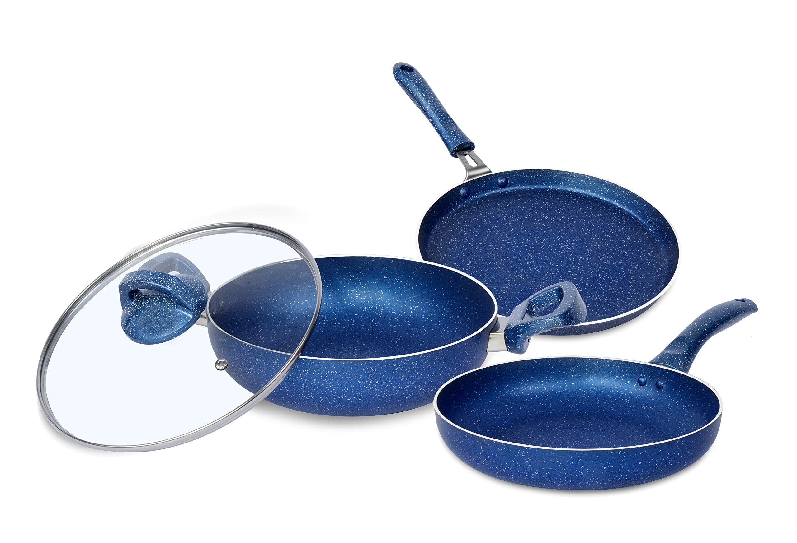 Ethical Granito Induction Bottom Cookware Set (Aluminium, 4 Piece