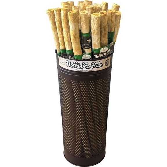 Ethical Pet 163DS 24 in. Nothin to Hide Rawhide Alternative Rolls - 24 Piece