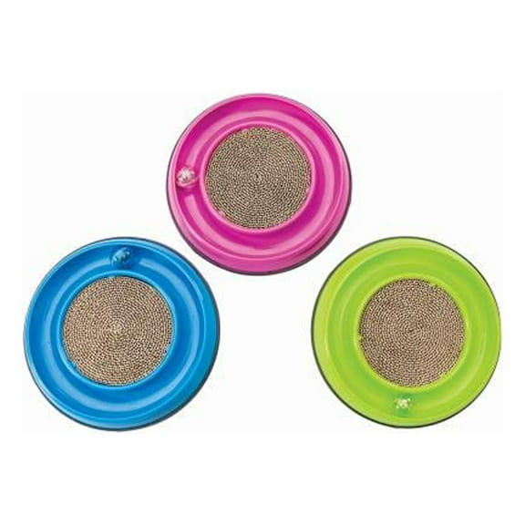 Ethical Pet 52020 Rockin' Cat Scratcher with LED Ball - Quantity 12