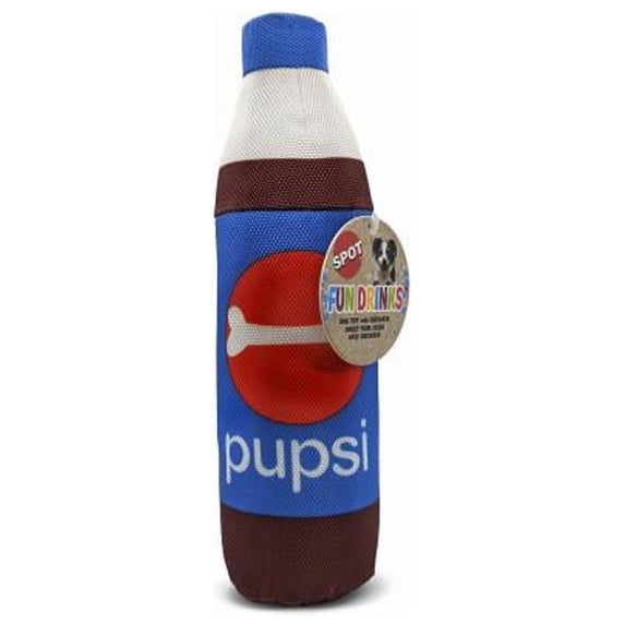 Ethical Pet 54582 Pupsi Fun Drink Squeaky Dog Toy, 11 In. - Quantity 3