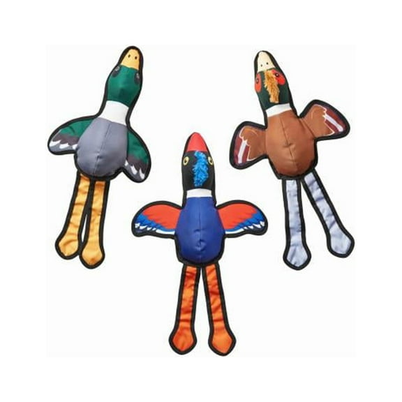 Ethical Pet 54710 Love The Earth Squeaky Duck Dog Toy, 20 In., Assorted - Quantity 3