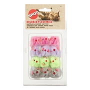 Ethical Pet Colored Plush Mice Cat Toy, 12 Count