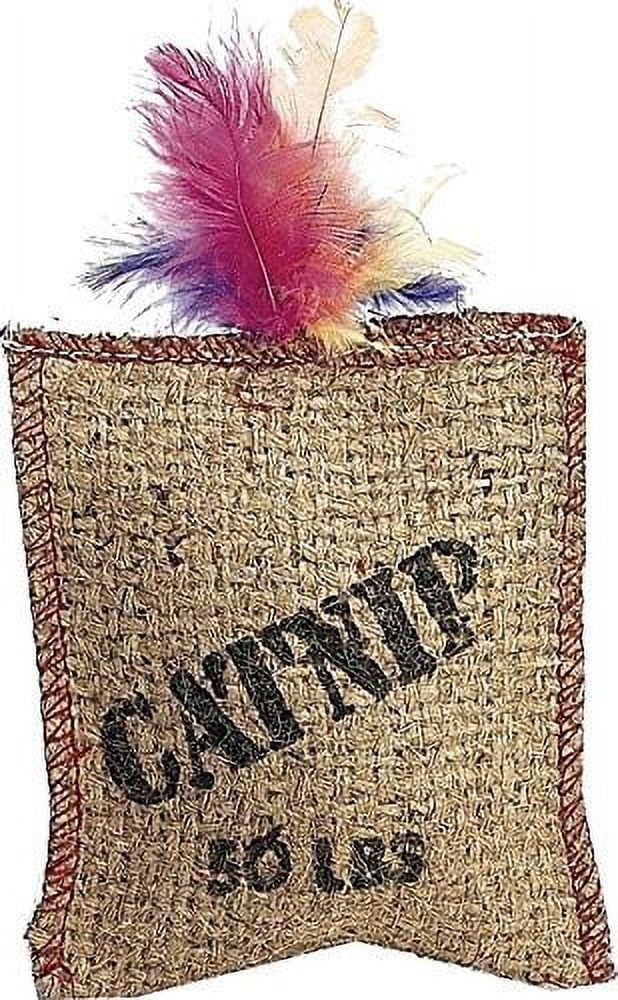 Ethical Pet Jute & Feather Catnip Sack Cat Toy