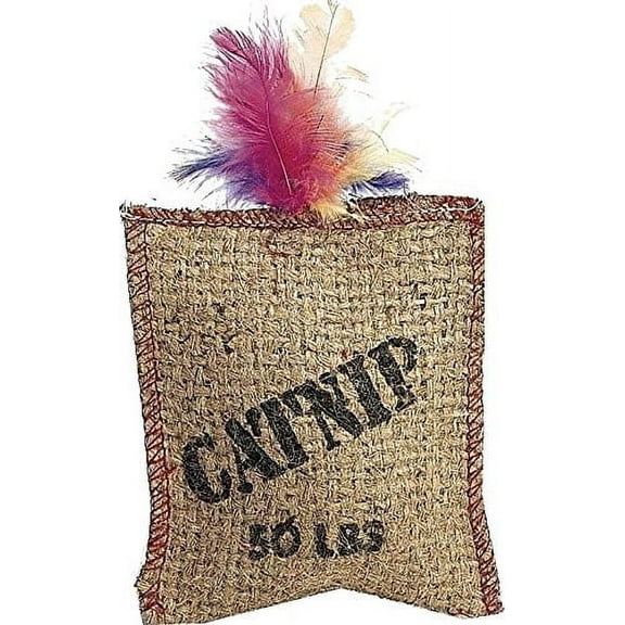 Ethical Pet Jute & Feather Catnip Sack Cat Toy