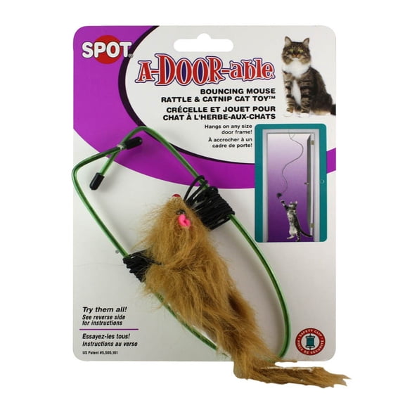 Ethical Pet Spot A-Door-Able Bouncing Mouse  Interactive Catnip Cat Toy