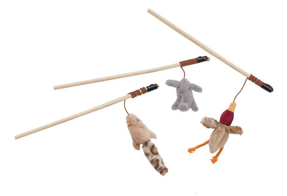Ethical Pets Bulk Buy (3Pack) Skinneeez Forest Friends Wand for Cats
