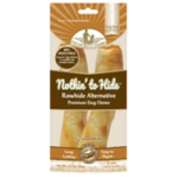 Ethical Product 810002631672 5 in. Fieldcrest Farms Nothin to Hide Roll Peanut Butter Dog Treat - Pack of 2