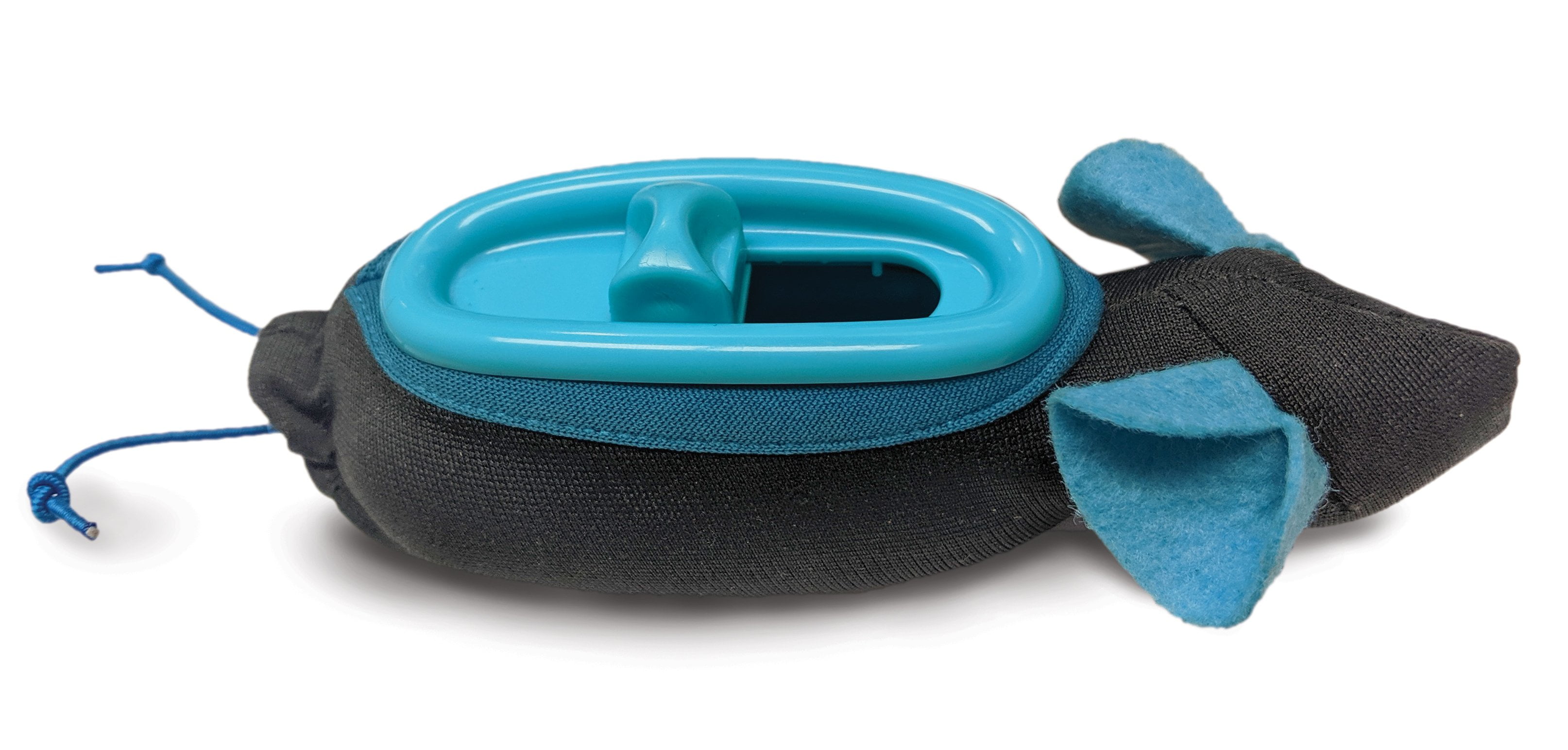 Adjustable Blue and Black Cat Hunting Snacker Toy