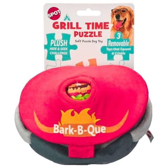 Ethical Products 8 in. Grill Time Puzzle Dog Toy