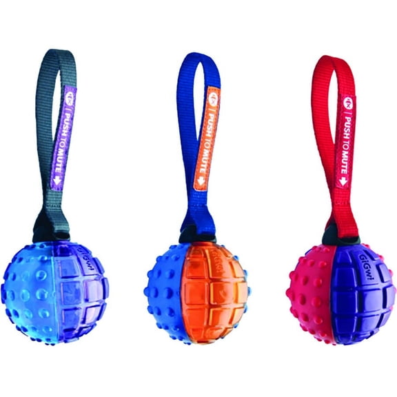 Ethical Products Push to Mute Ball W/strap 3"