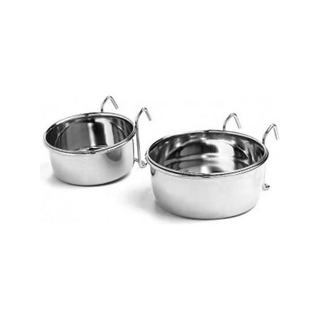Ethical Pet Stainless Steel Coop Cup w/Wire Hanger Dog/Bird Bowl, 10 Oz