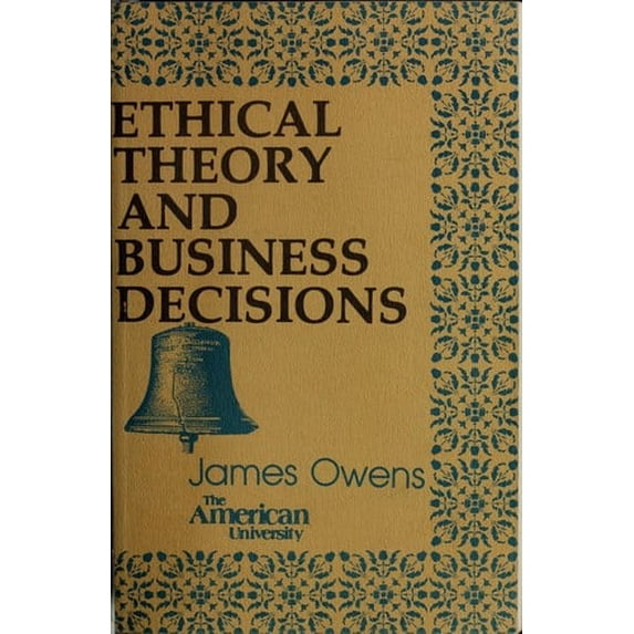 Pre-Owned Ethical Theory and Business Decisions 9780943170022 /