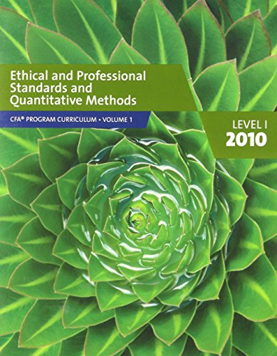 Pre-Owned Ethical and Professional Standards and Quantitative Methods ...