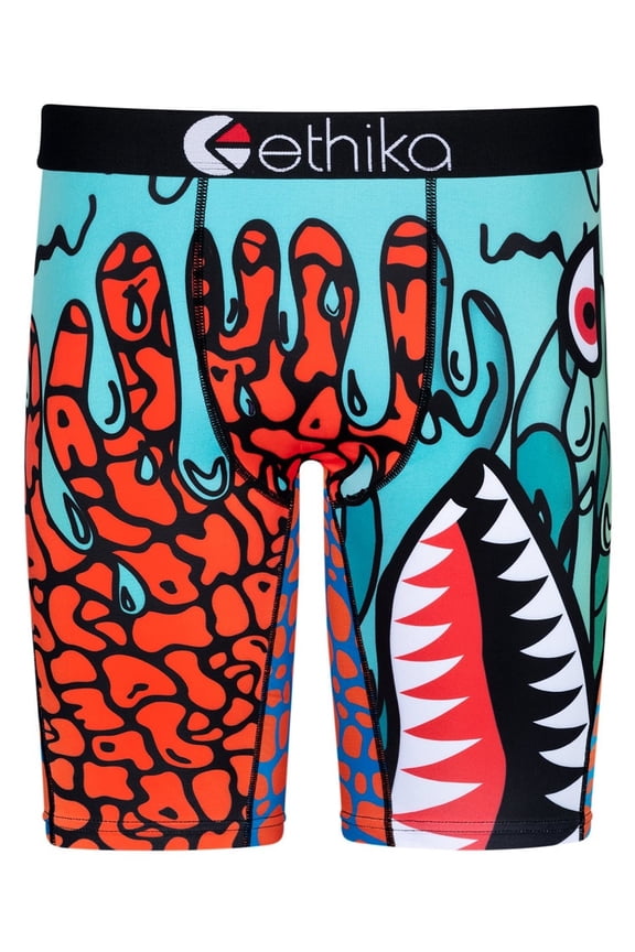 Men's Boxer Brief, Knee Length, 4-Way Stretch Performance Underwear BMR Rewerx (GRO, MD)