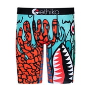Ethika Mens Boxer Brief, Knee Length, 4-Way Stretch Performance Underwear BMR Rewerx GRO, XLG