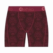 Ethika Men s Mid Boxer Brief, 4-Way Stretch Performance Underwear - Kensei RED, 3XLG