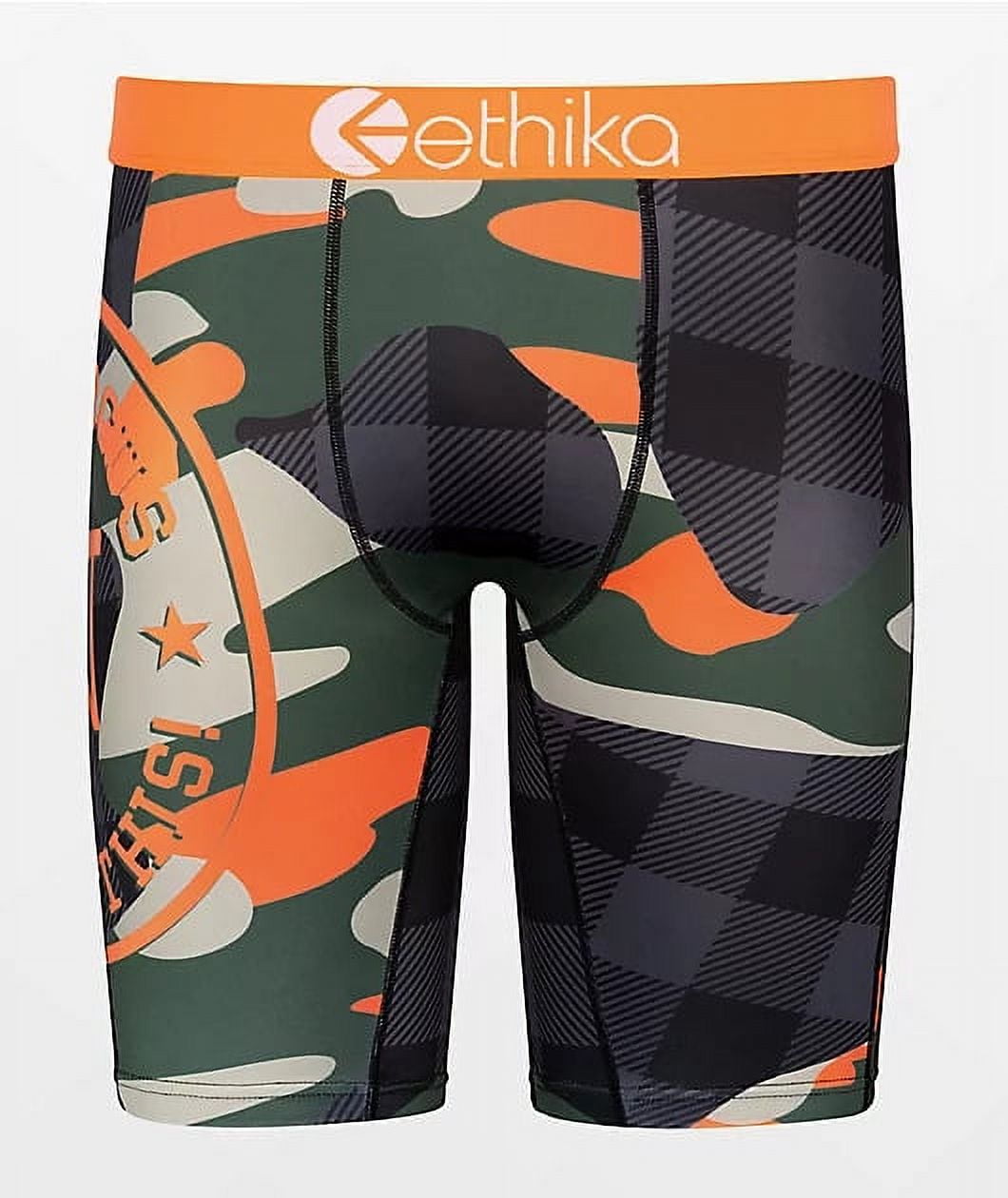 Ethika Womens Staple Boxer Brief  Upcycled Camo (GRC, X-Small) at   Women's Clothing store
