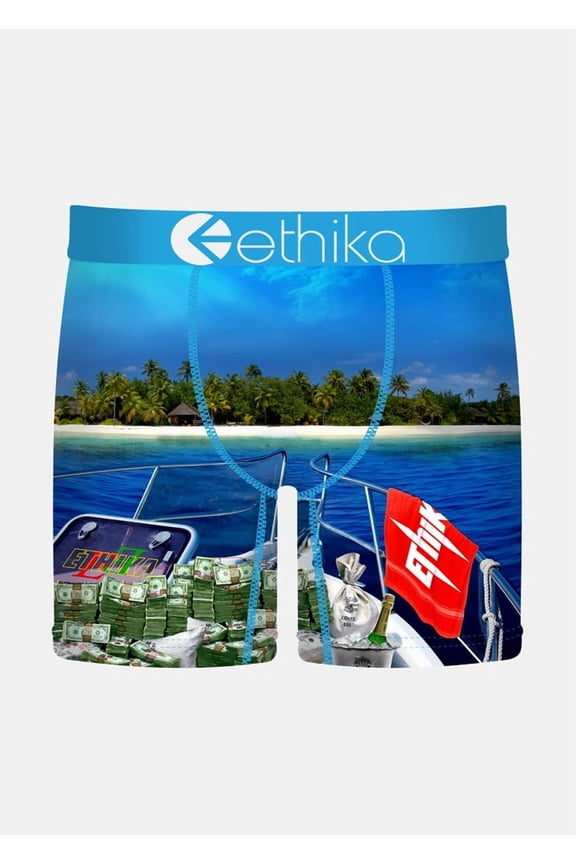 Mens The Island Mid Fit Boxer Brief Size Medium