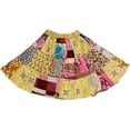 thumbnail image 1 of Ethinumatic Knit Skirt, 22 in x Handmade Patchwork, Yellow, 1 of 1