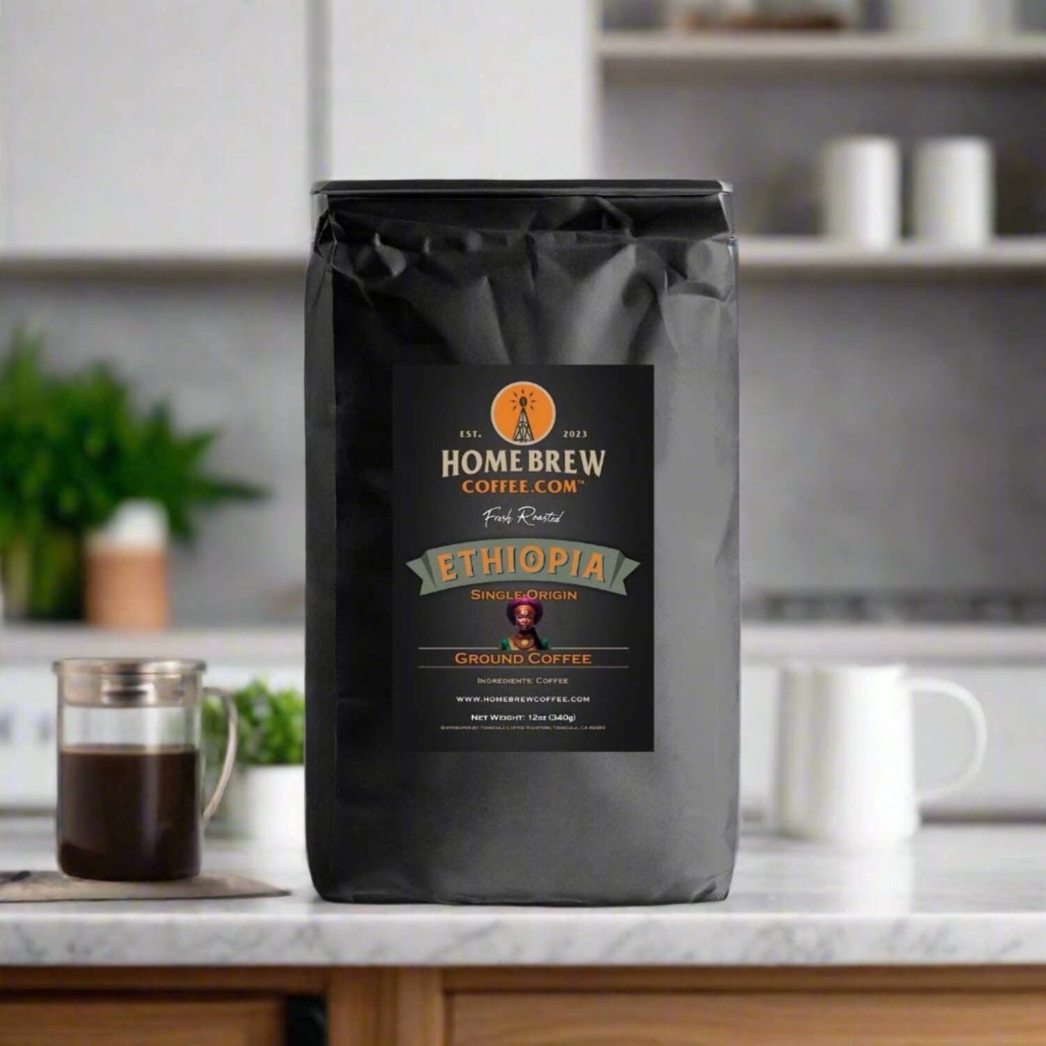 Ethiopia (Single Origin) coffee, 12 oz., 1 lb., 2 lbs., Ground or Whole Bean