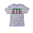 thumbnail image 1 of Ethiopia Beach Volleyball - Olympic Games - Rio - Flag Girl's Cotton Youth Grey T-Shirt, 1 of 2