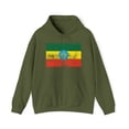 thumbnail image 1 of Ethiopia Ethiopian Pride Flag Hoodie, Gifts, Hooded Sweatshirt, 1 of 4