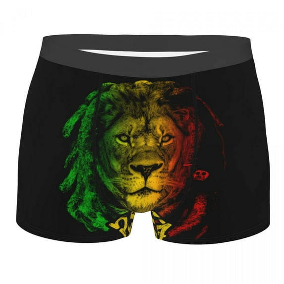 Ethiopia Flag With Ethiopian Amharic Boxer Shorts For Homme Male Rasta Jamaica Proud Underwear Panties Briefs Soft Underpants