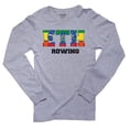 thumbnail image 1 of Ethiopia Rowing - Olympic Games - Rio - Flag Men's Long Sleeve Grey T-Shirt, 1 of 2