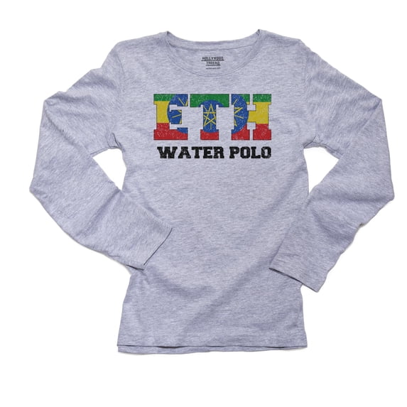 Ethiopia Waterpolo - Olympic Games - Rio - Flag Women's Long Sleeve Grey T-Shirt