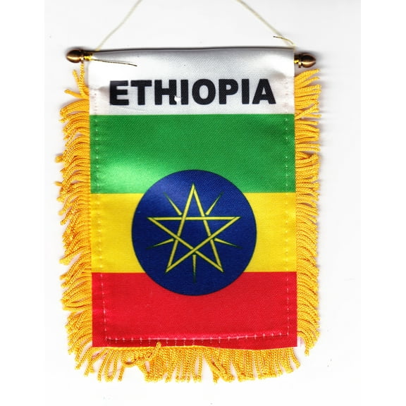 Ethiopia Window Hanging Flag (Star)