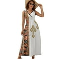 thumbnail image 1 of Ethiopian Fashion Dress Summer Street Style Bohemia Long Dresses Female Sleeveless Printed Maxi Dress, 1 of 9