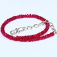 thumbnail image 1 of Ethiopian Fire Pink Opal 3-4mm Rondelle Shape Smooth Cut Beads 7 inch Adjustable Silver Plated Clasp Bracelet for men, women, unisex. Link Chain Stacking Bracelet.|LINK_02615, 1 of 3