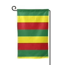 Ethiopian Flag Double Sided Garden Flag for Indoor Outdoor Decorations 12.5 * 18 Inches Square