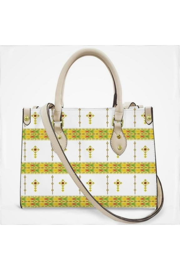 Ethiopian Habesha Tibeb Telet Cross Body Bags For Women Small Leather Female Handbags Fashion Top-Handle Totes