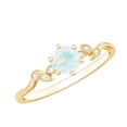 thumbnail image 1 of Rosec Jewels Ethiopian Opal Promise Ring with Diamond - Leaf Ring - AAA Quality Certified - Ready to Gift with Jewelry Box, 18K Yellow Gold, US 9.00, 1 of 9