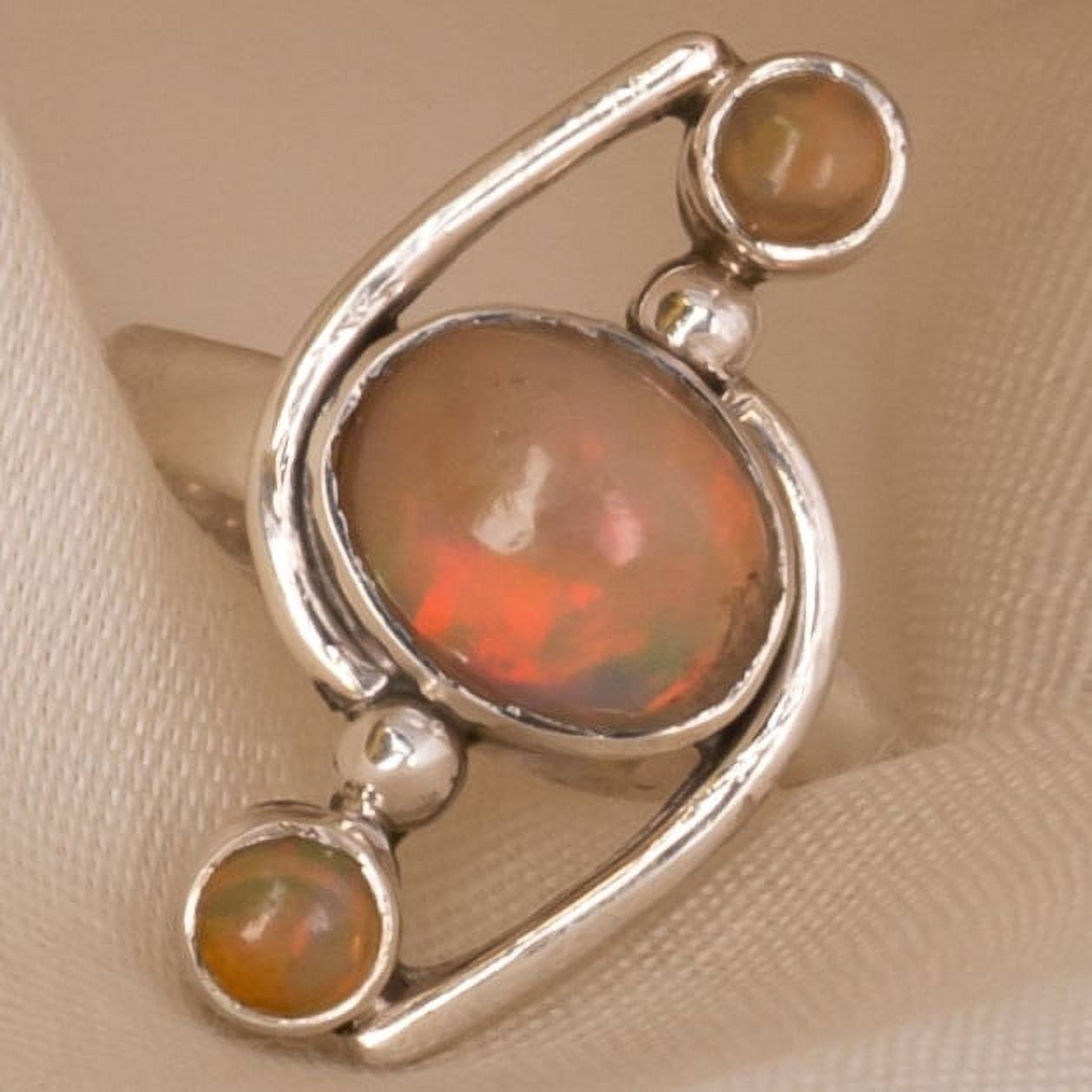 Ethiopian Opal Ring Gemstone Handmade 925 Solid Sterling Silver Jewelry |gift for her| BY AUDRIELLE