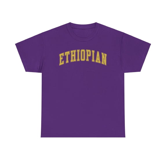 Ethiopian Shirt Gifts Tshirt Crew Neck Short Sleeve