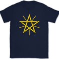 thumbnail image 1 of Ethiopian Symbol T-Shirt Symbolism Country Geography Trippy Star Tee - Navy, 2XL, 1 of 1